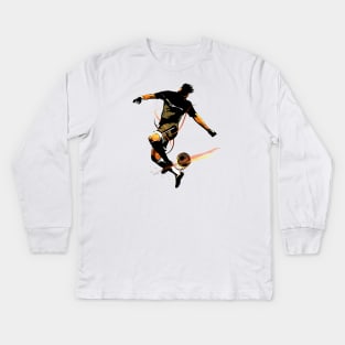 Footballer Kids Long Sleeve T-Shirt